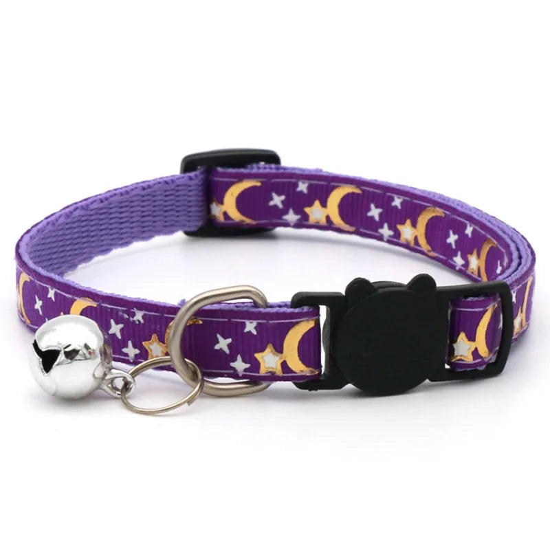 Floral Pet Collar with Bell