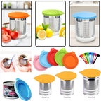 Reusable Pet Food Can Covers with Spoon