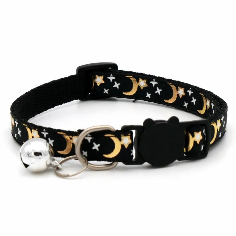 Floral Pet Collar with Bell