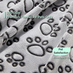 Soft Paw Print Pet Blanket