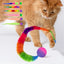 Rainbow Caterpillar Cat Ball Toy