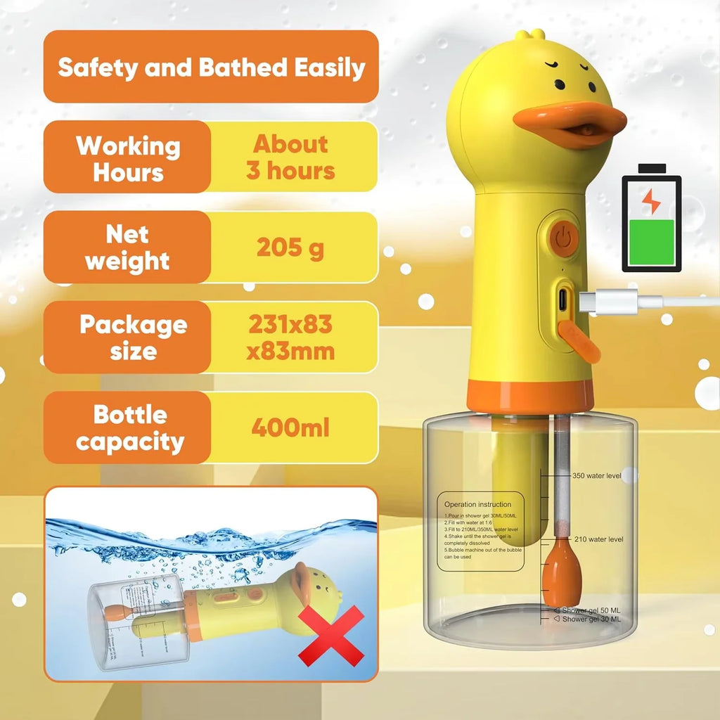 Duck Foam Pet Bathing Dispenser