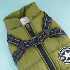 Dog Winter Jacket with Harness Ring