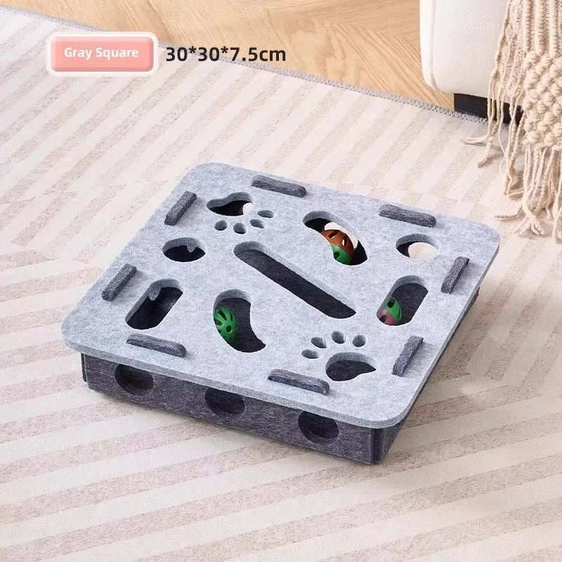 Felt Cat Puzzle Toy Box