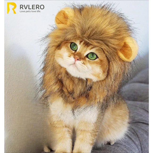 Lion Mane Pet Costume Wig Hover Image