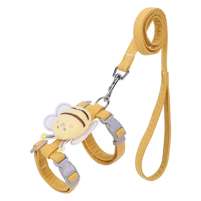 Adjustable Cat Harness and Leash Set