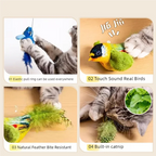 Interactive Bird Plush Cat Toy
