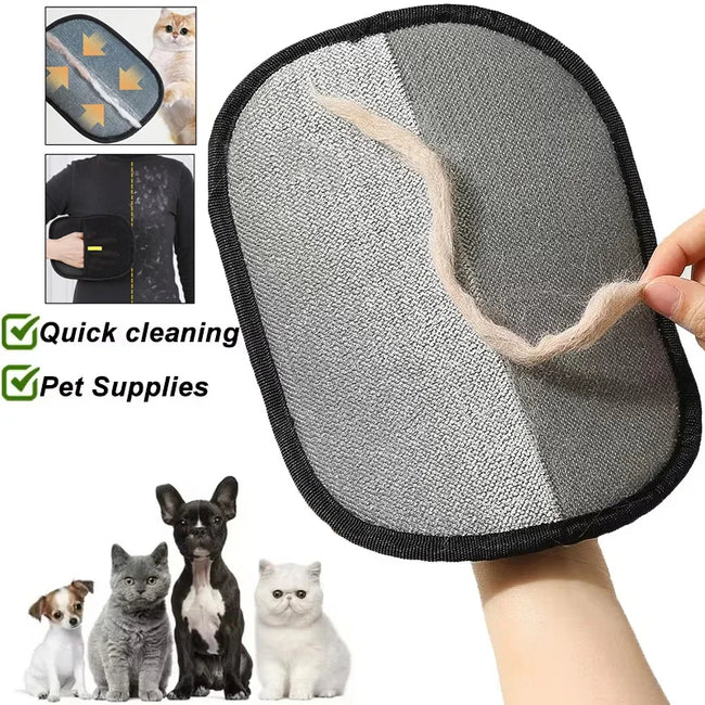 Reusable Pet Hair Remover Glove for Cats & Dogs Hover Image