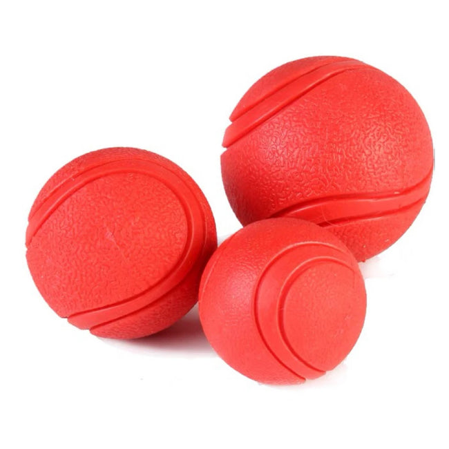 Bite-Resistant Rubber Dog Ball Toy Hover Image