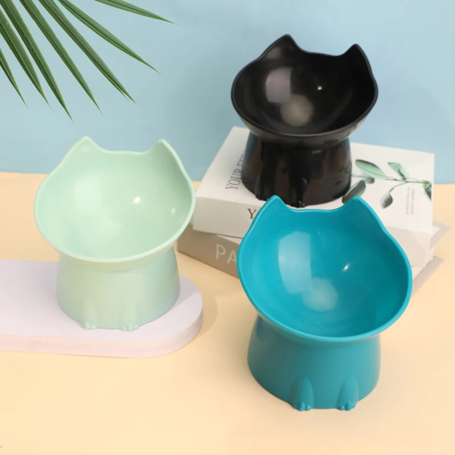 Whisker-Friendly Elevated Cat Bowl