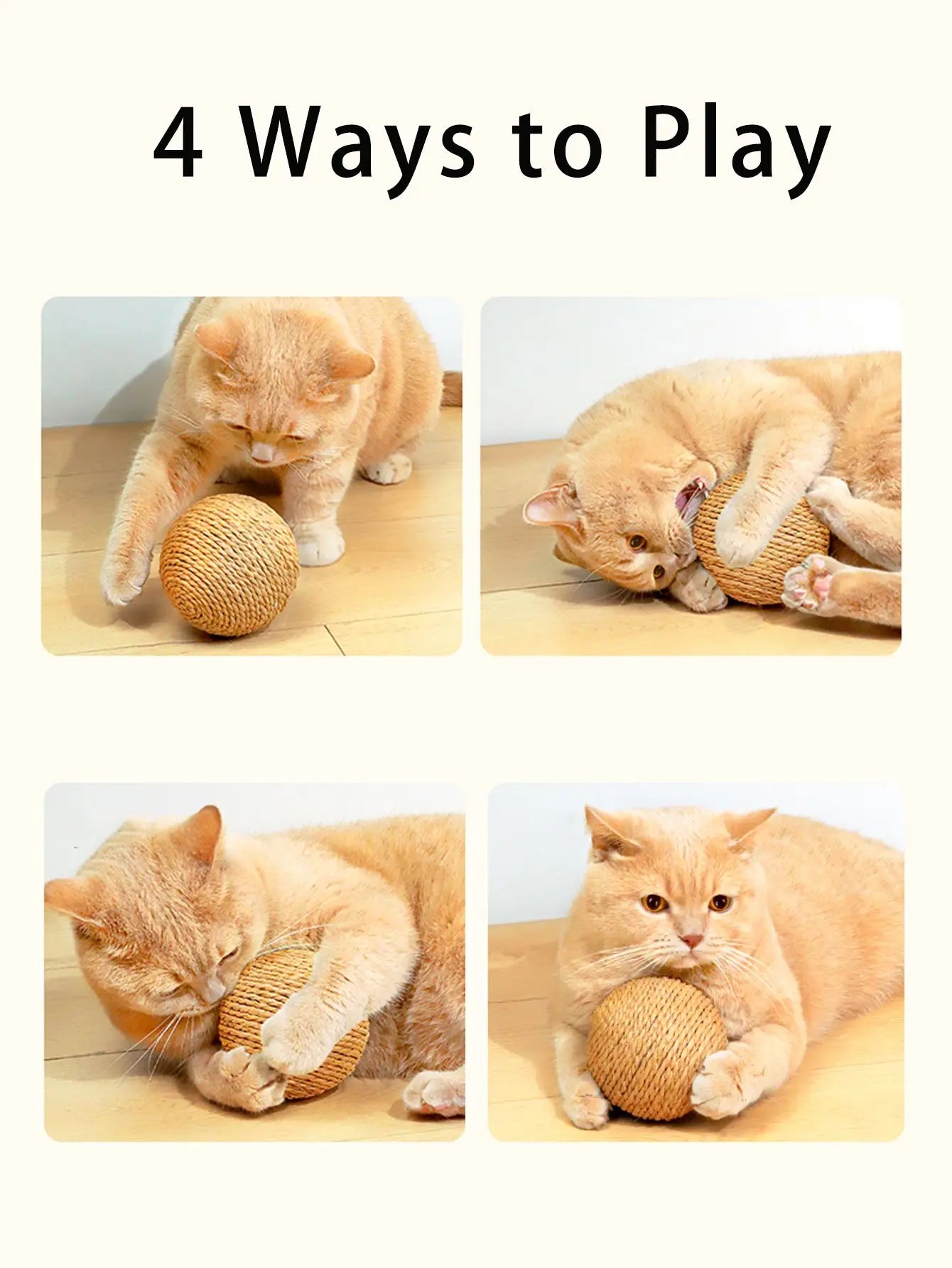 Sisal Cat Scratch Ball Toy