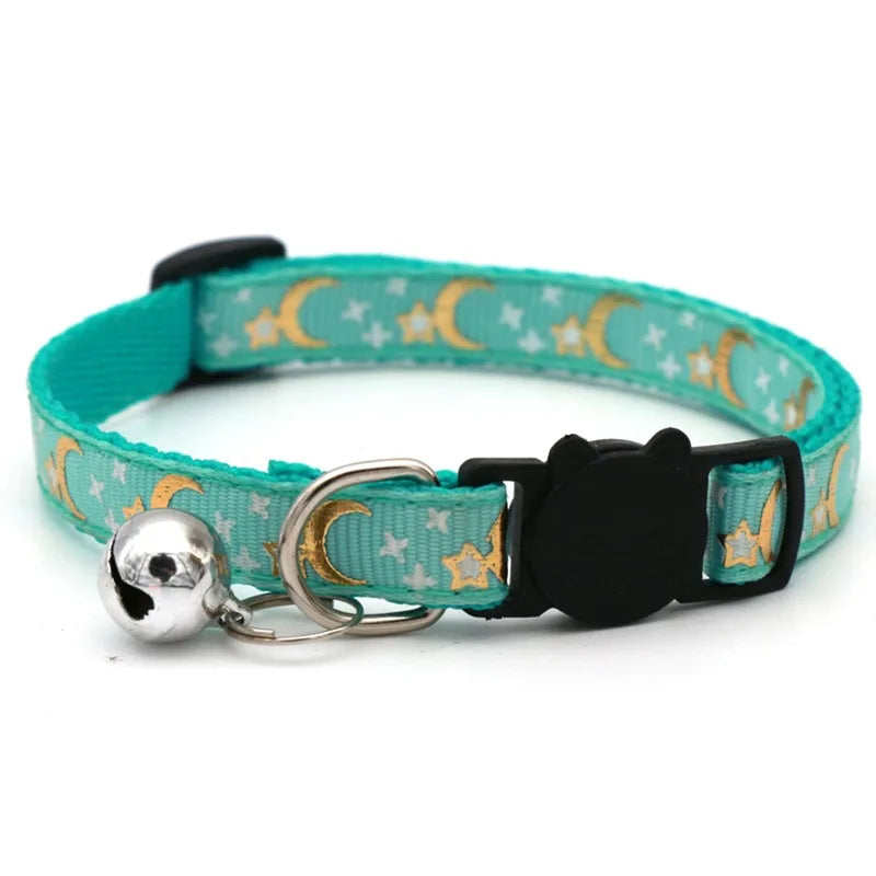 Floral Pet Collar with Bell