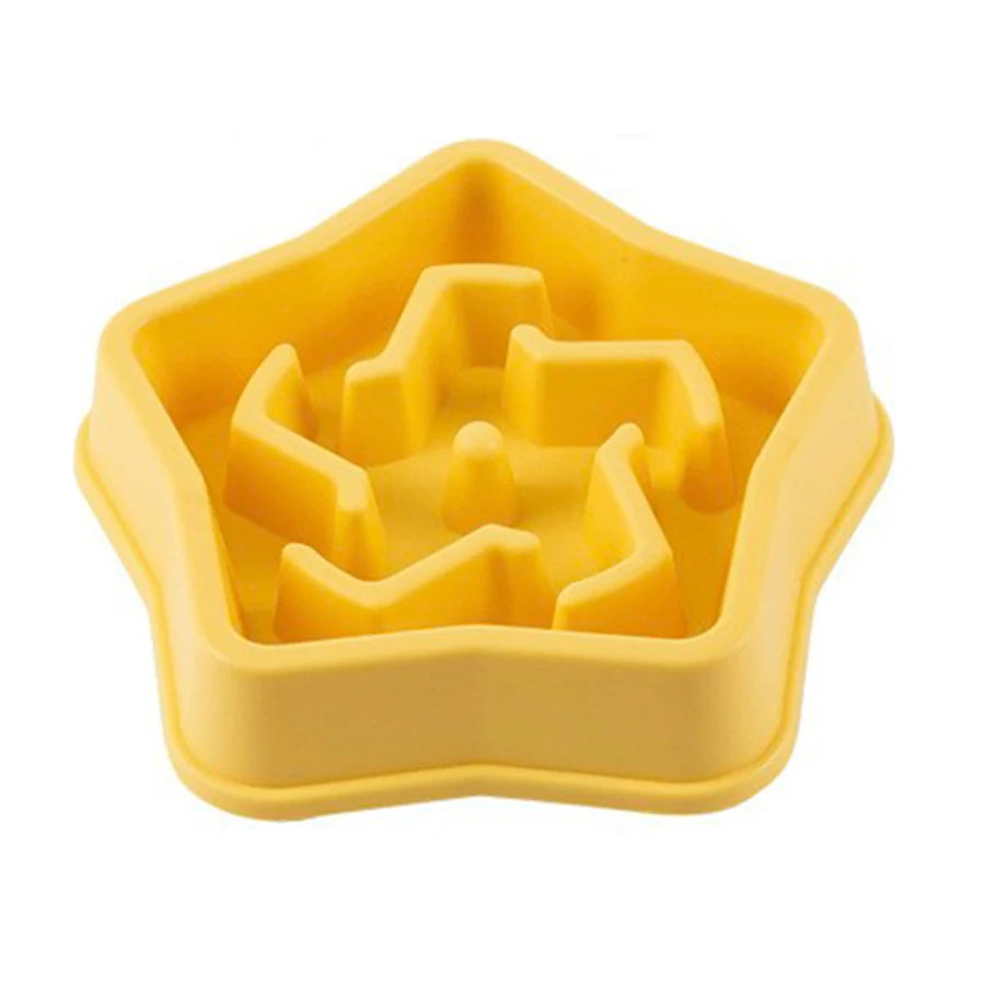 Cloud-Shaped Dog Slow Feeder Bowl