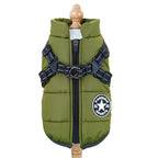 Dog Winter Jacket with Harness Ring