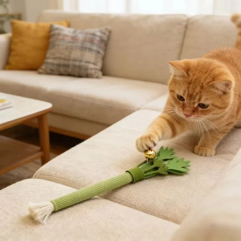 Catnip Chew Stick Cat Toy with Bell