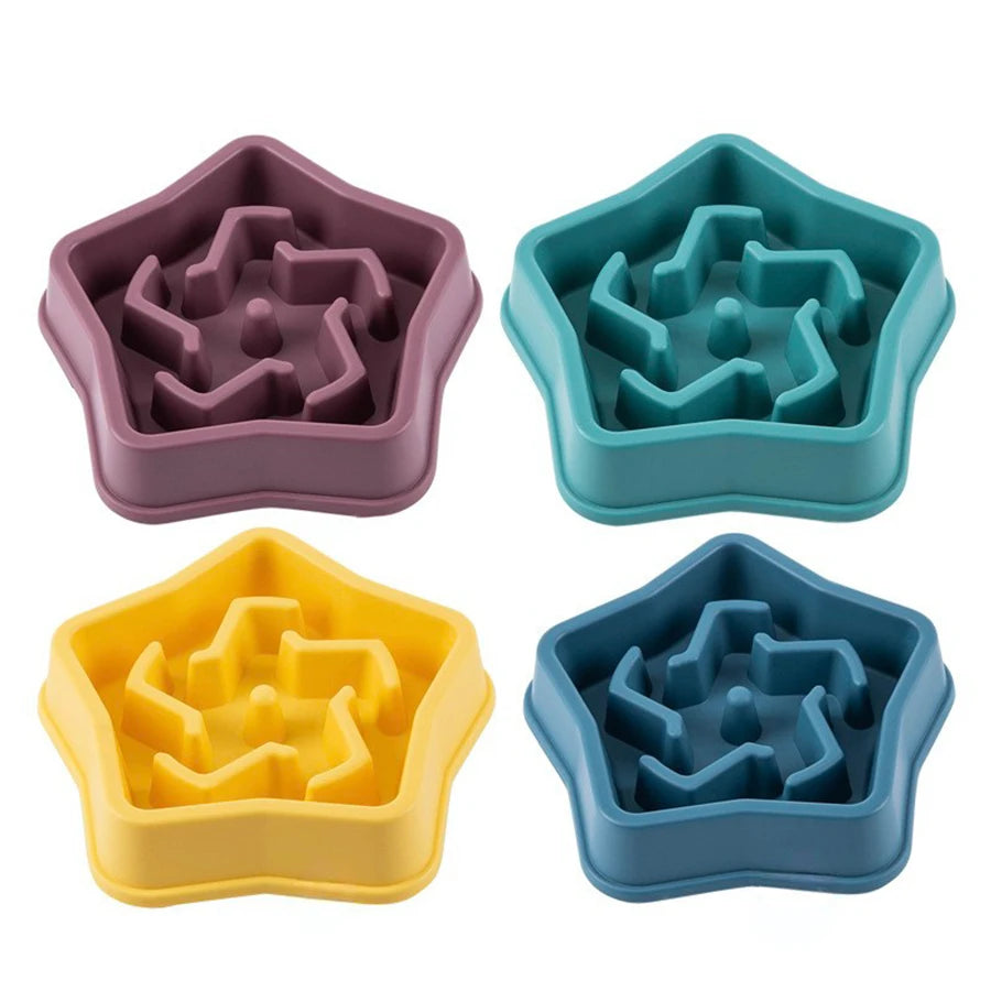 Cloud-Shaped Dog Slow Feeder Bowl