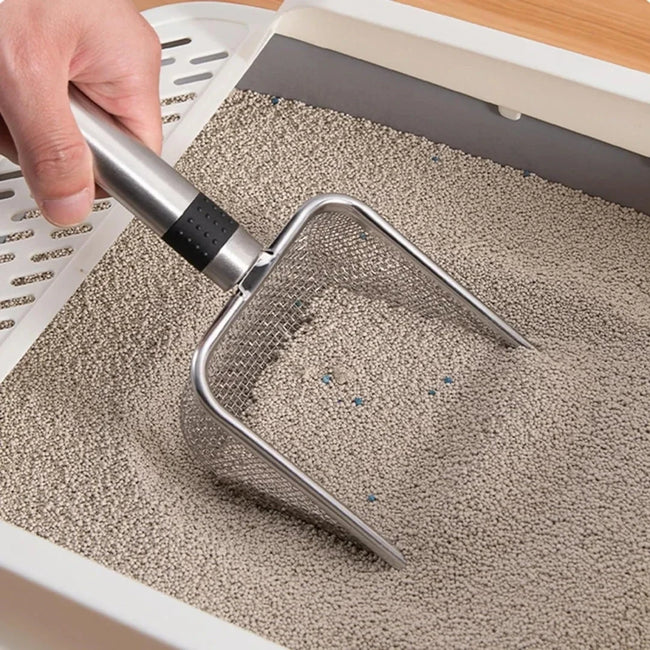 Stainless Steel Cat Litter Scoop Hover Image