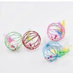 Colorful Mouse Cage Cat Toy