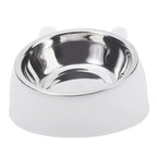 Whisker-Friendly Stainless Steel Cat Bowl