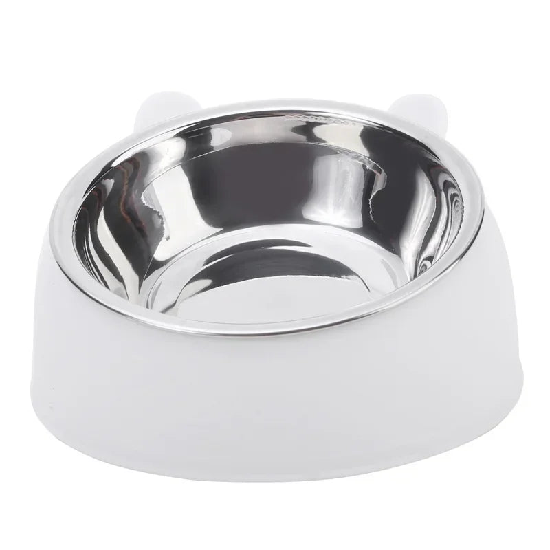Whisker-Friendly Stainless Steel Cat Bowl