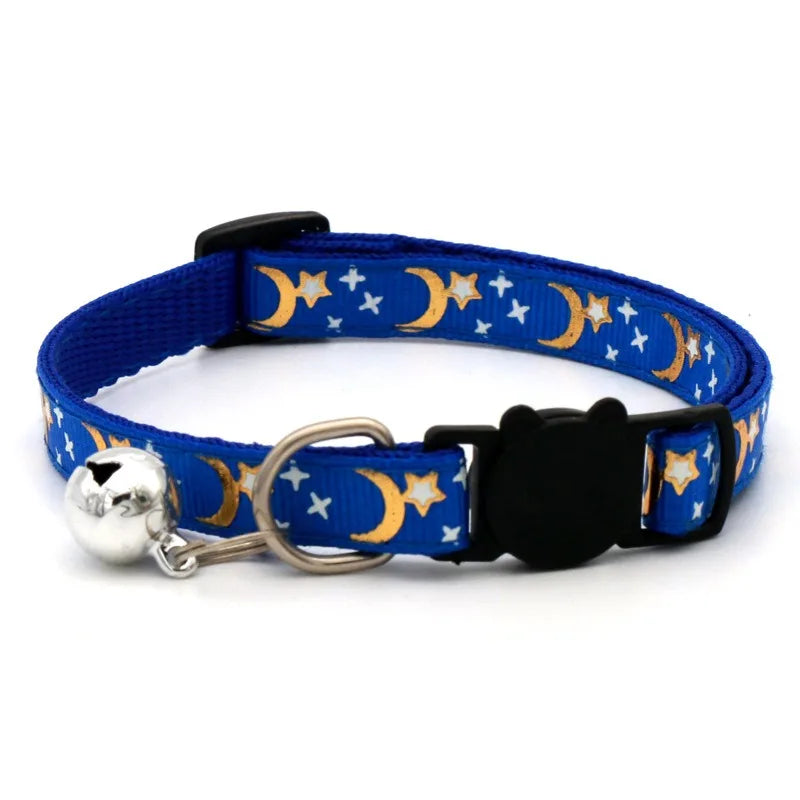 Floral Pet Collar with Bell