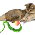Rainbow Caterpillar Cat Ball Toy