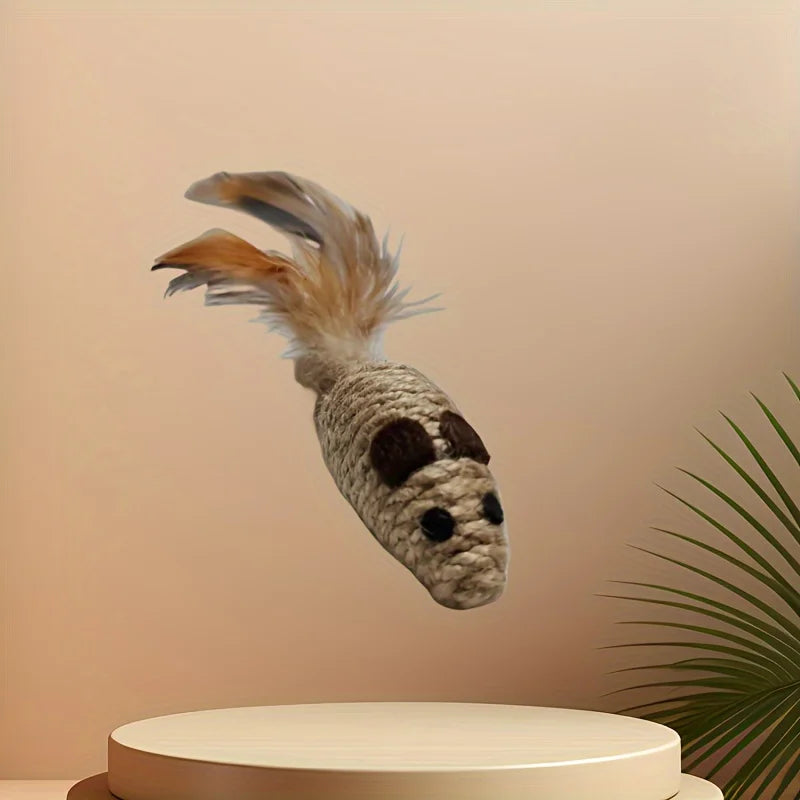 Sisal Mouse Cat Toy Set