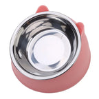 Whisker-Friendly Stainless Steel Cat Bowl