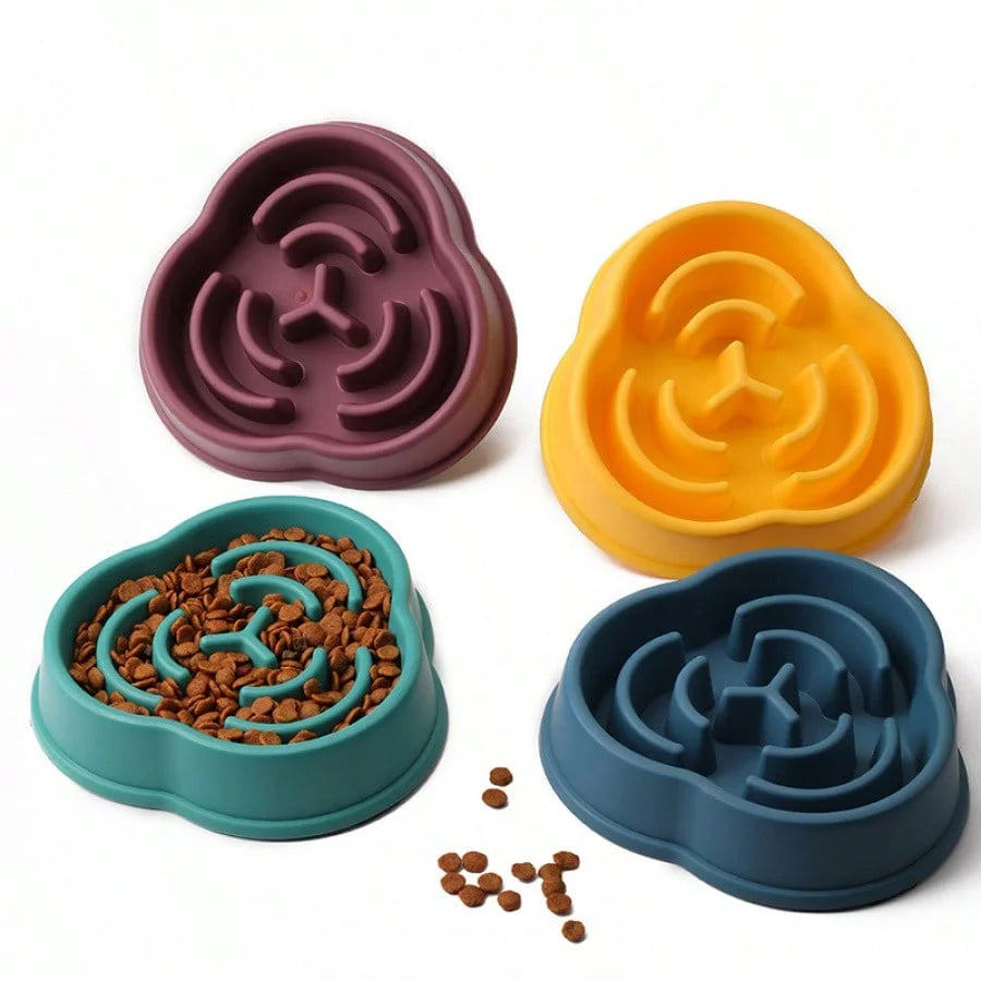 Cloud-Shaped Dog Slow Feeder Bowl