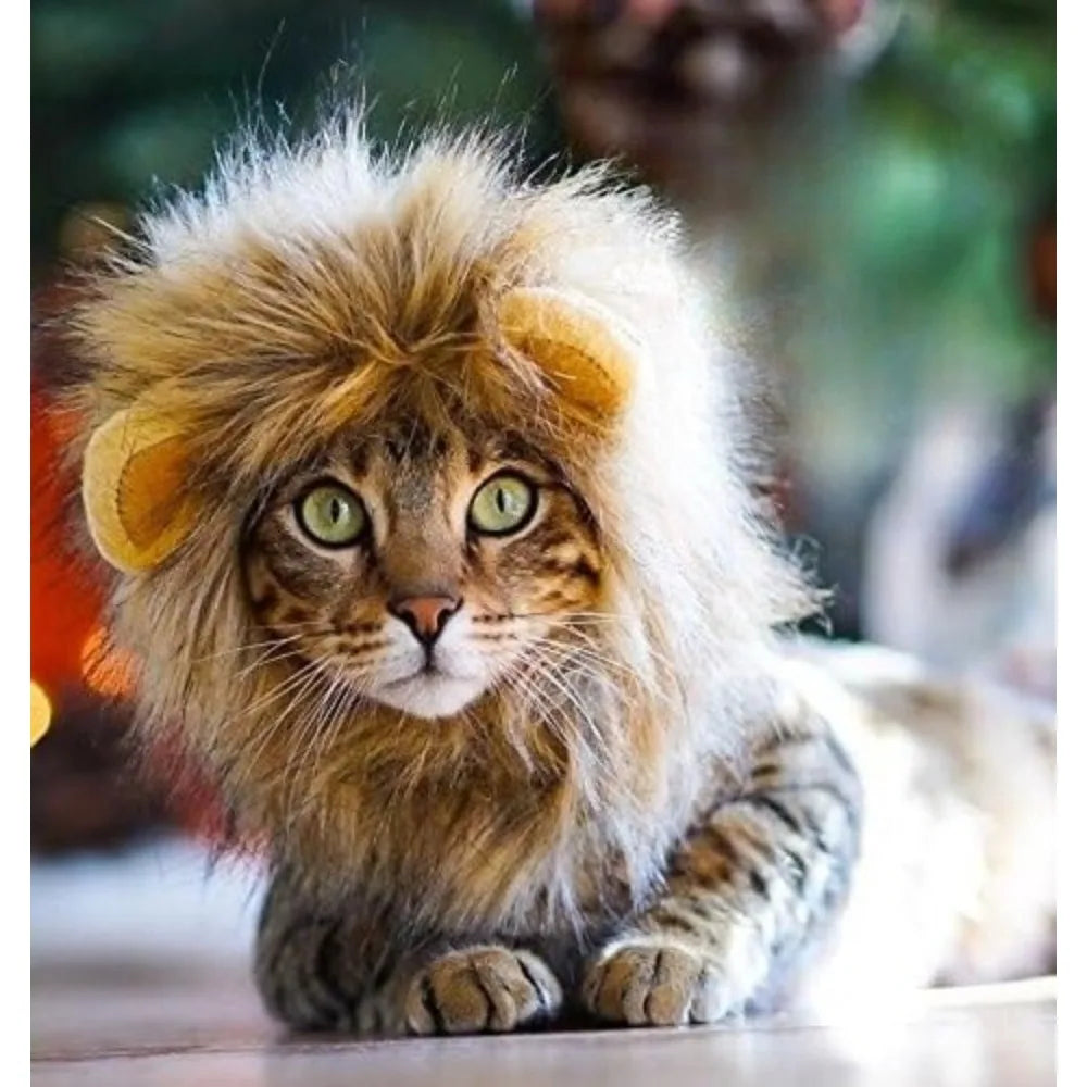 Lion Mane Pet Costume Wig