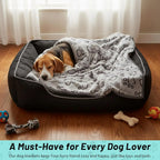 Soft Paw Print Pet Blanket