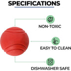 Bite-Resistant Rubber Dog Ball Toy