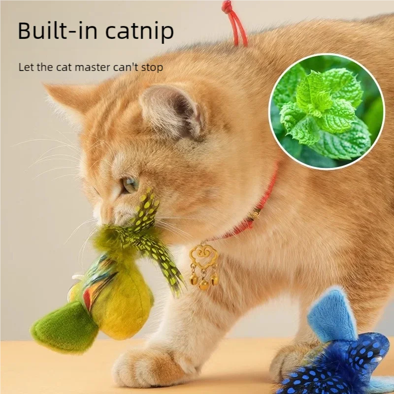 Interactive Bird Plush Cat Toy