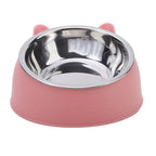 Whisker-Friendly Stainless Steel Cat Bowl