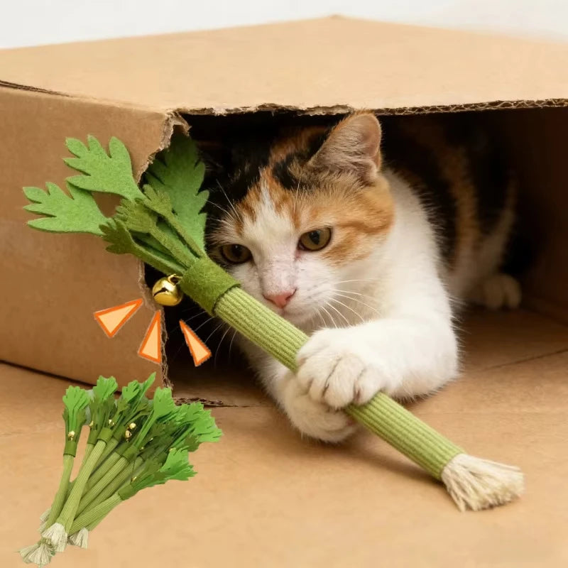 Catnip Chew Stick Cat Toy with Bell