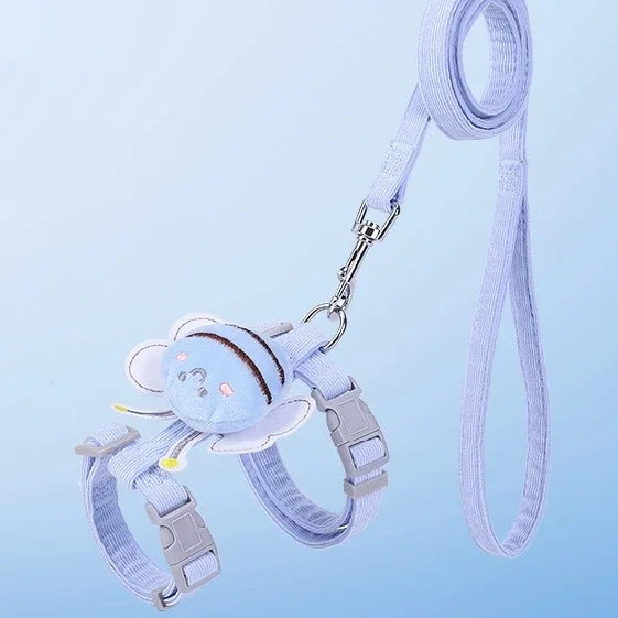 Adjustable Cat Harness and Leash Set
