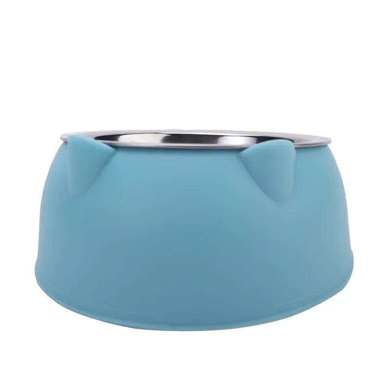 Whisker-Friendly Stainless Steel Cat Bowl