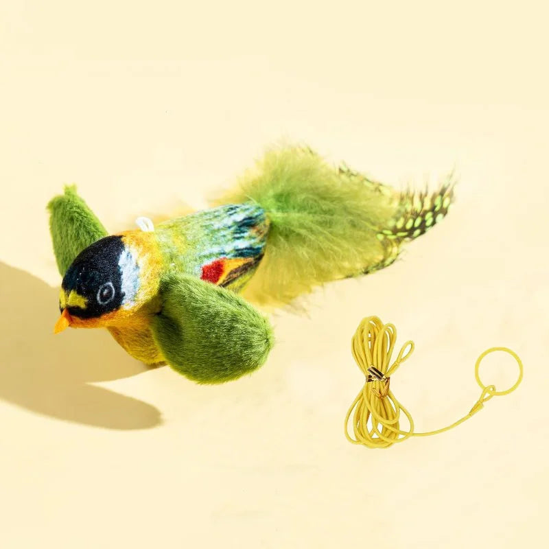 Interactive Bird Plush Cat Toy