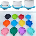 Reusable Pet Food Can Covers with Spoon