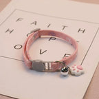 Floral Pet Collar with Bell