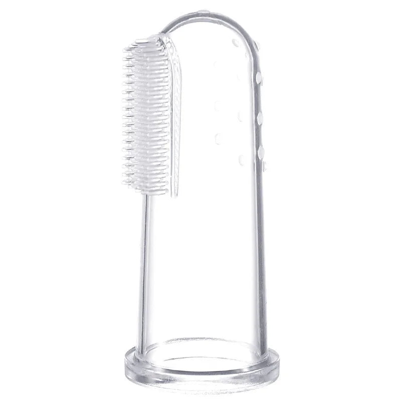 Silicone Pet Finger Toothbrush with Case
