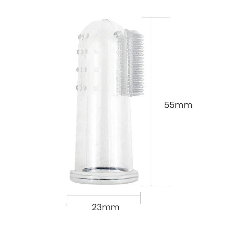 Silicone Pet Finger Toothbrush with Case