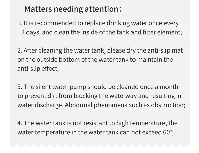 3L Filtered Cat Water Fountain