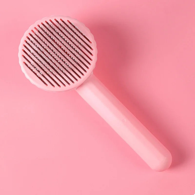 Self-Cleaning Pet Grooming Brush