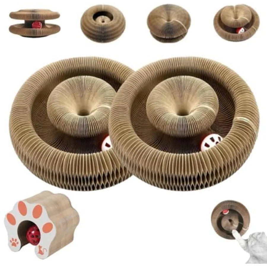 Foldable Accordion Cat Scratcher Toy