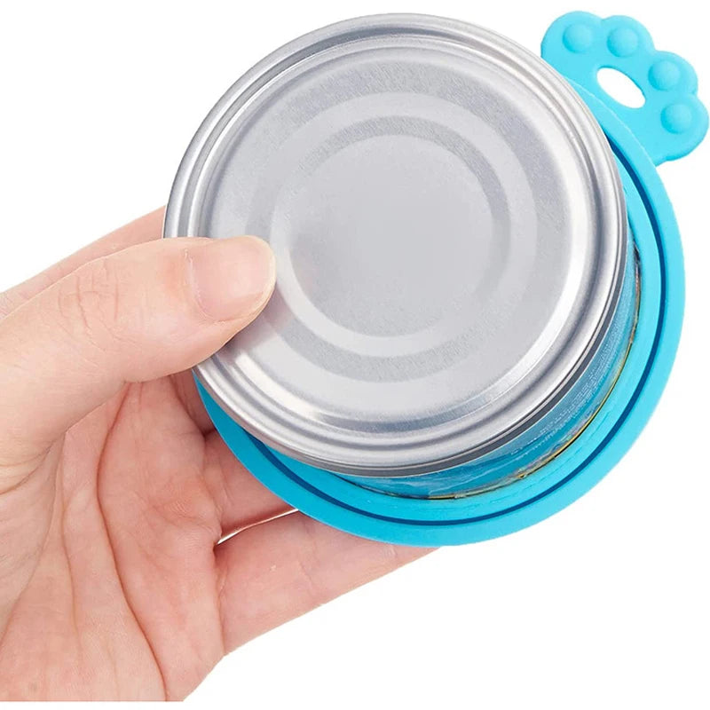 Reusable Pet Food Can Covers with Spoon