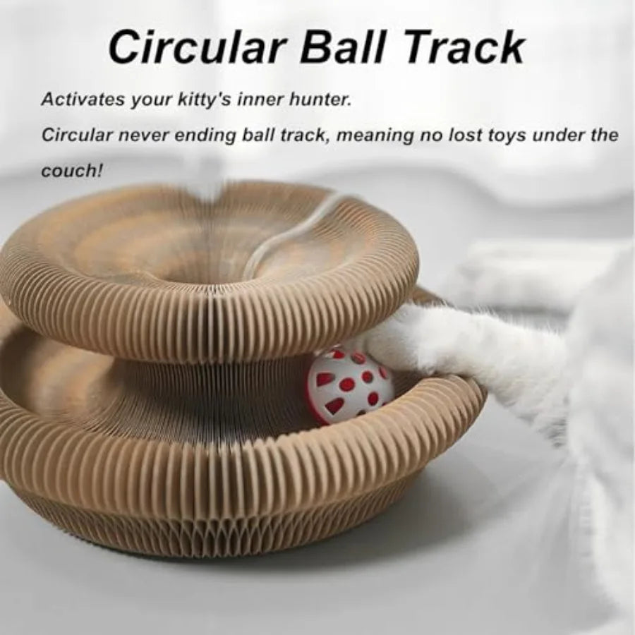 Foldable Accordion Cat Scratcher Toy