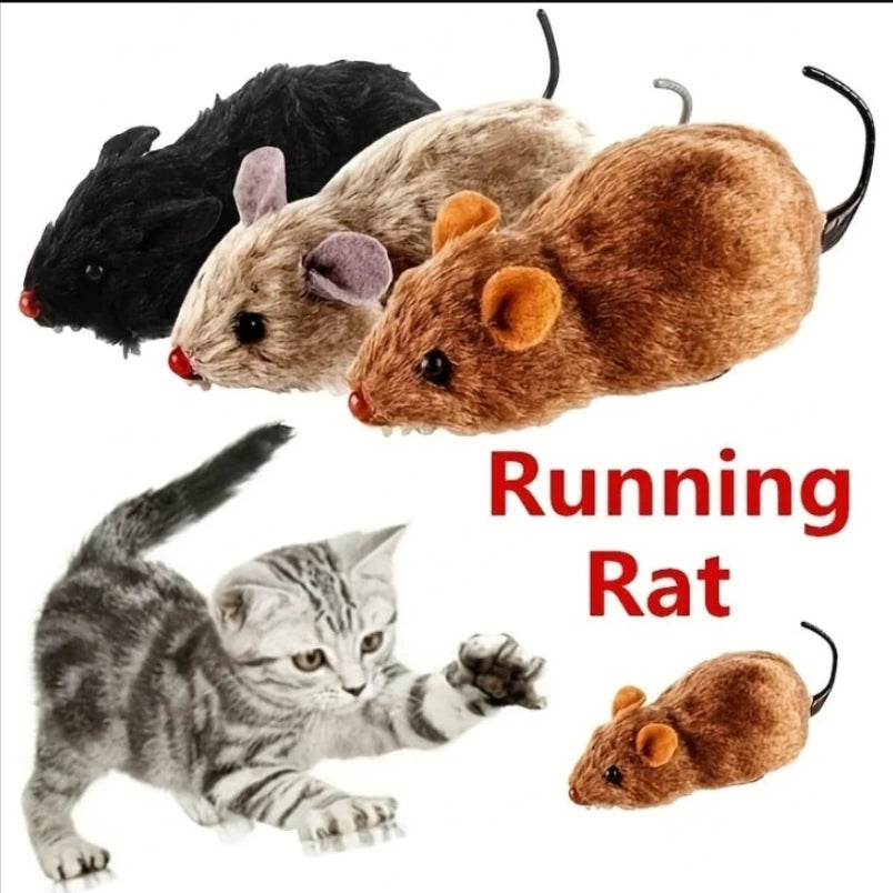 Plush Running Mouse Cat Toy