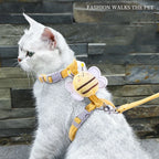 Adjustable Cat Harness and Leash Set