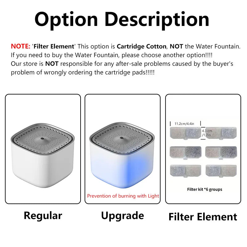 3L Filtered Cat Water Fountain